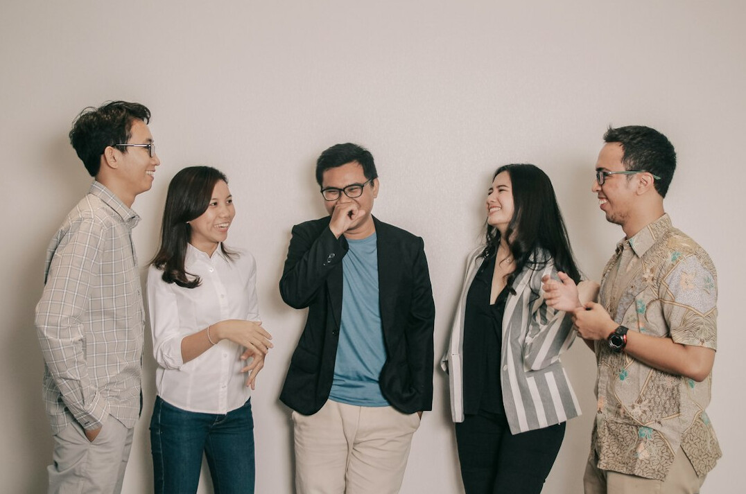 people having positive conversation