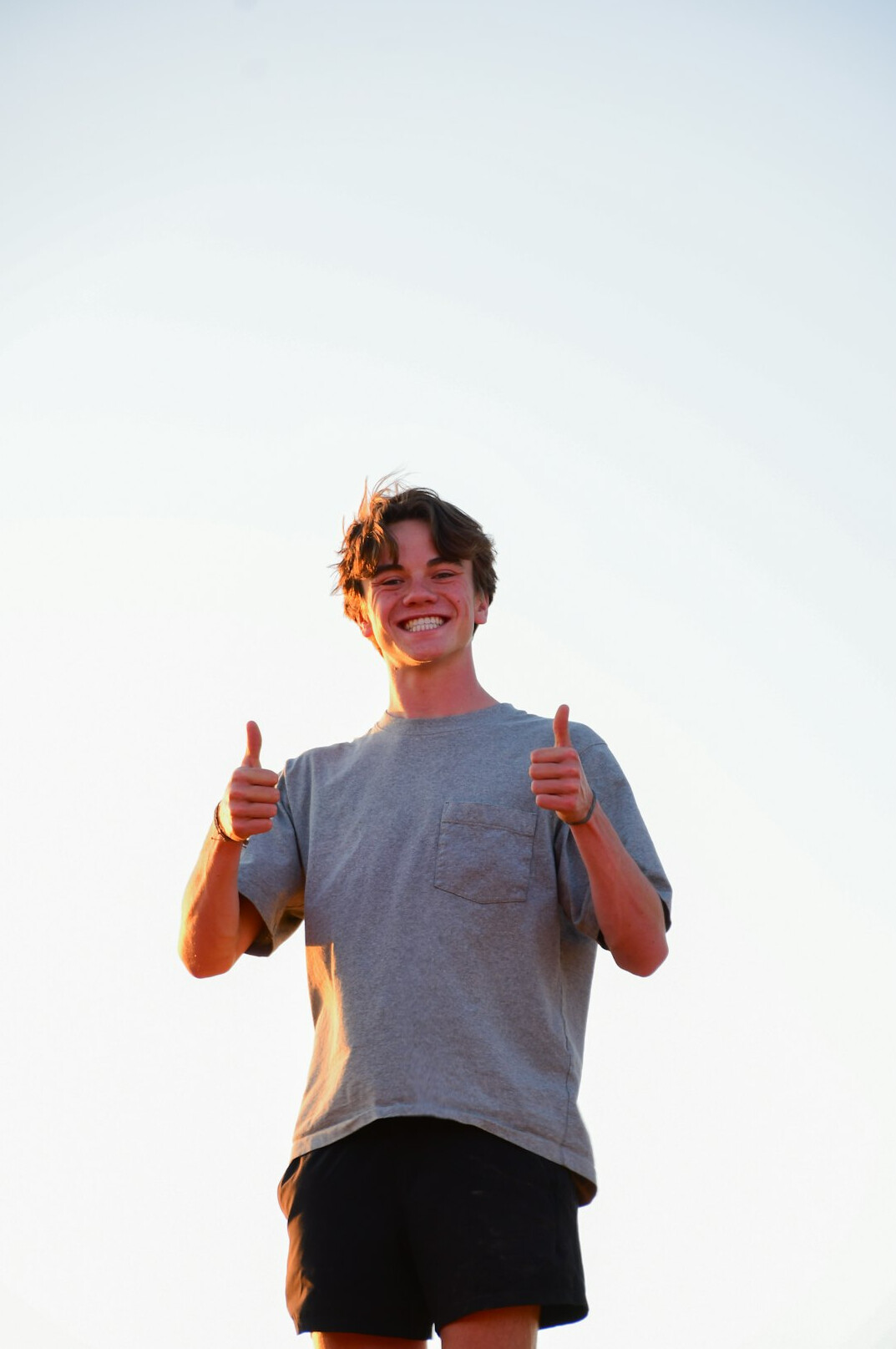 person using positive body language
